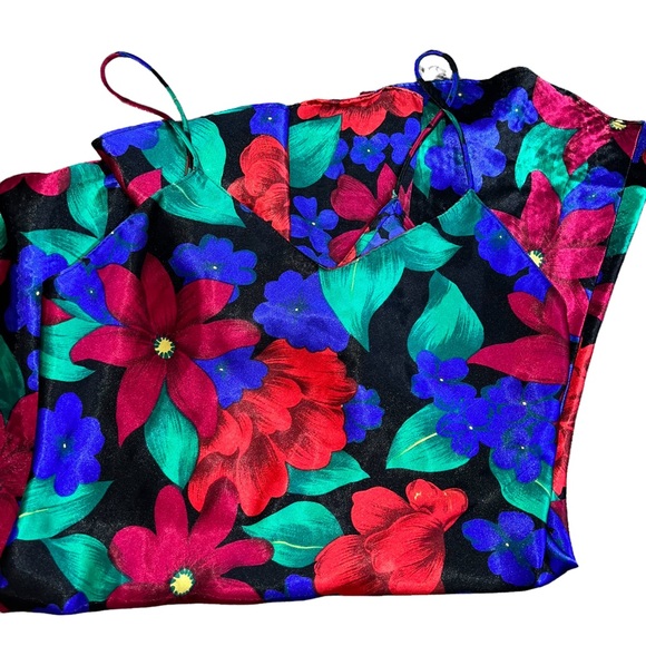 Floral Satin/Silk Tank Dress - Picture 12 of 13